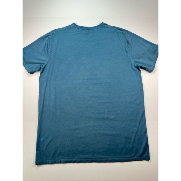Lululemon Mens Fundamental Short Sleeve Tee Blue Size XL Lightweight - Picture 7 of 7